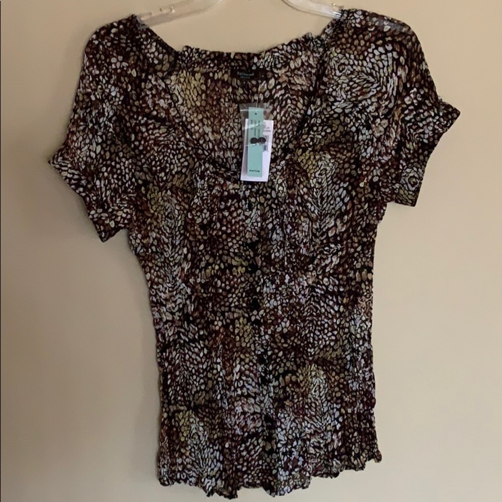NWT sheer blouse by Belissimo